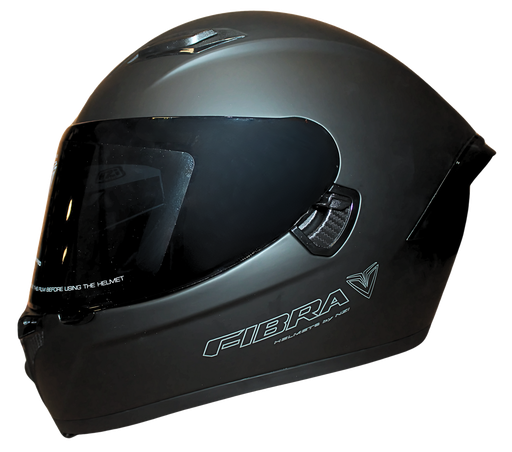 CASCO FIBRA NEGRO MATE